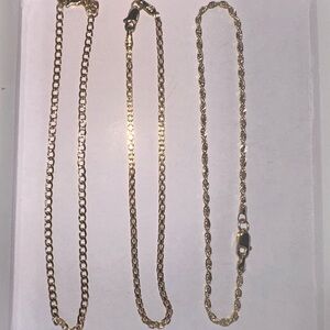 10k solid gold bracelet bundle